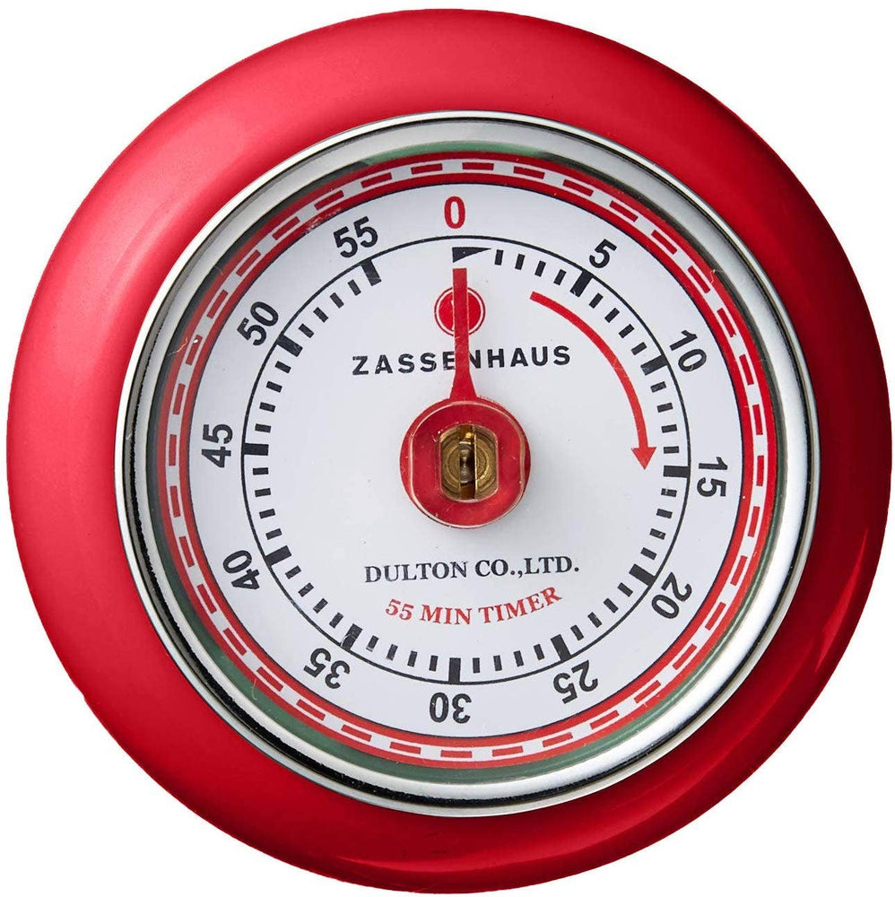 Retro Kitchen Timer - Red