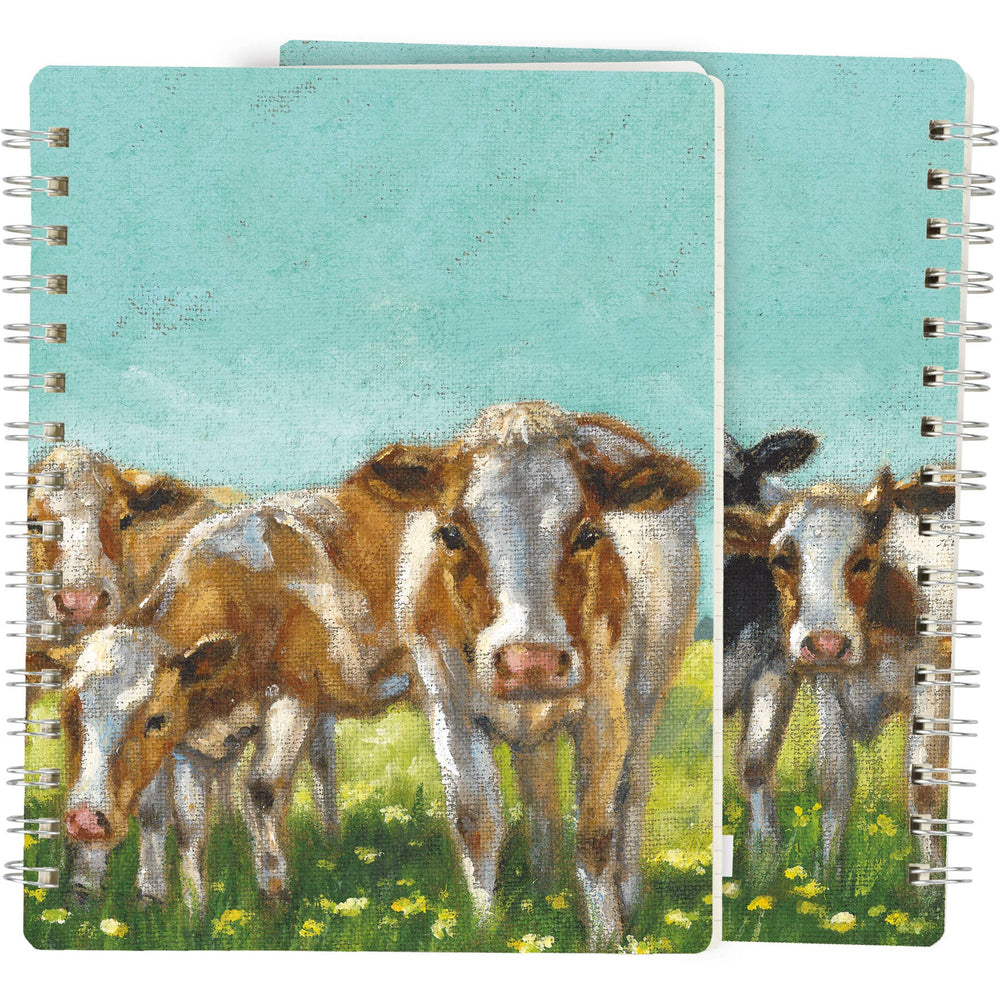 Cow Row Spiral Notebook