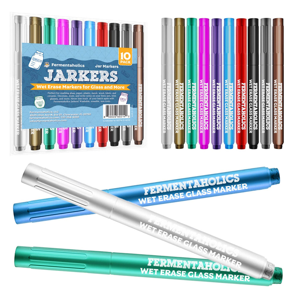 Jarkers - Markers for Glass Jars and Wine Glasses