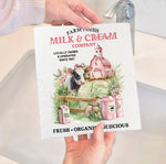 Country Farm Fresh Milk & Creamery Cow Swedish Dish Cloth