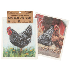 Chickens Swedish Dishcloth Set