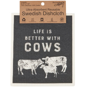 Cows Swedish Dishcloth Set