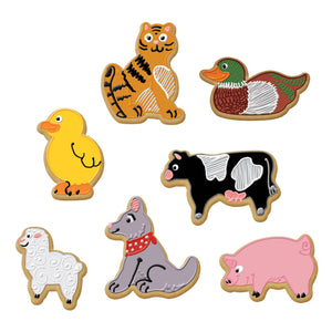 Fox Run Farm Animal Cookie Cutters, Set of 7, 3.5" x 3.5"