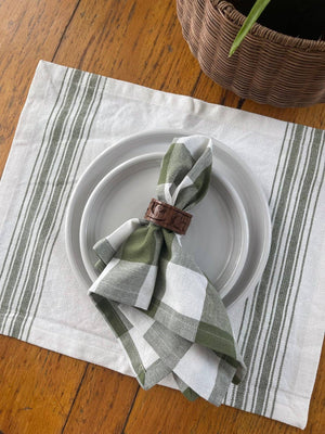 Buffalo Check Sage Napkin 18x18