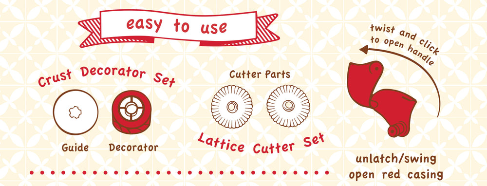 Pastry Wheels Decorator & Cutter Set