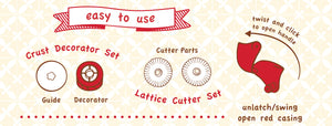 Pastry Wheels Decorator & Cutter Set