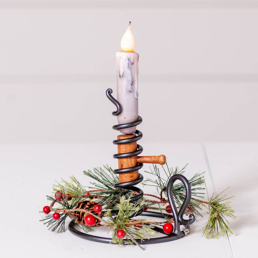 Courting Candle Stand in Smokey Black