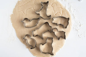 Fox Run Farm Animal Cookie Cutters, Set of 7, 3.5" x 3.5"